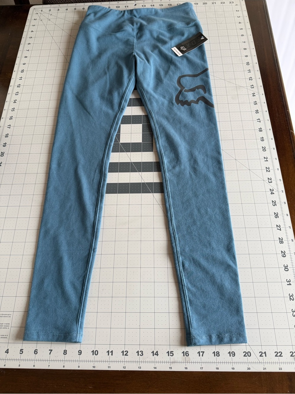 Fox Racing Blue Leggings with Fox Head Logo
